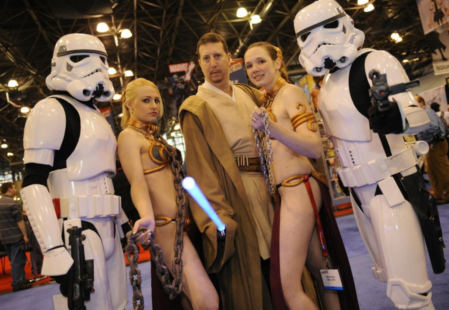 Star Wars fans participating in the New