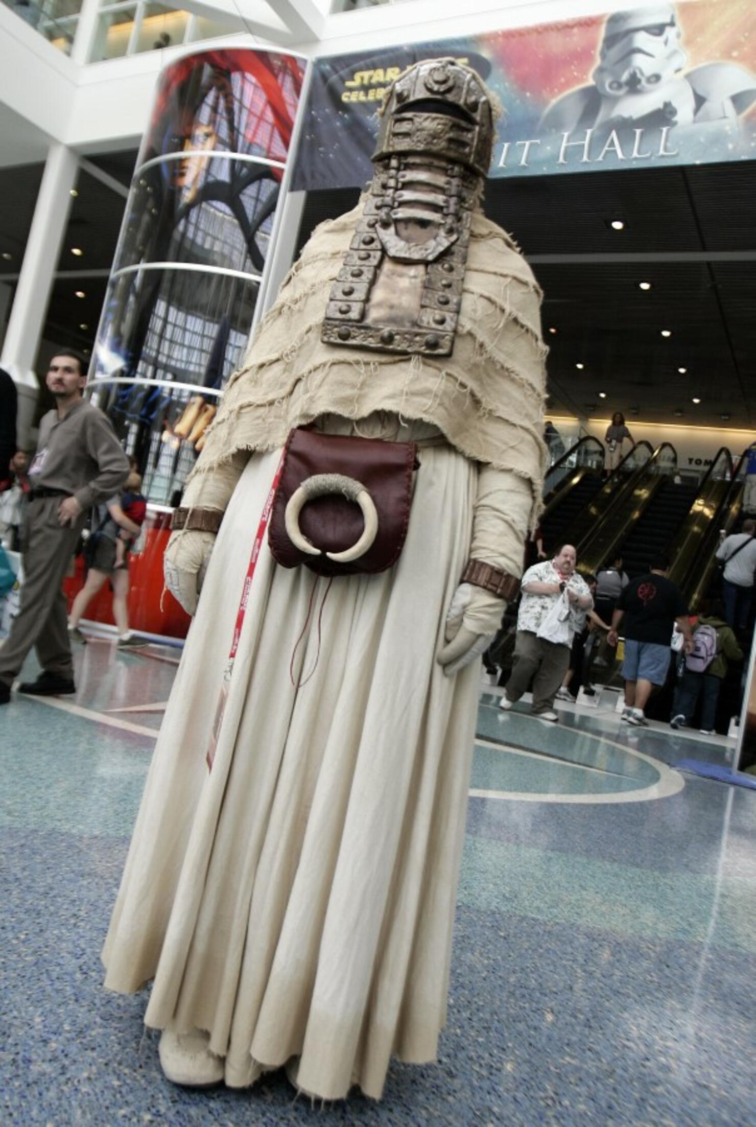 Star Wars fan poses during the "Star War