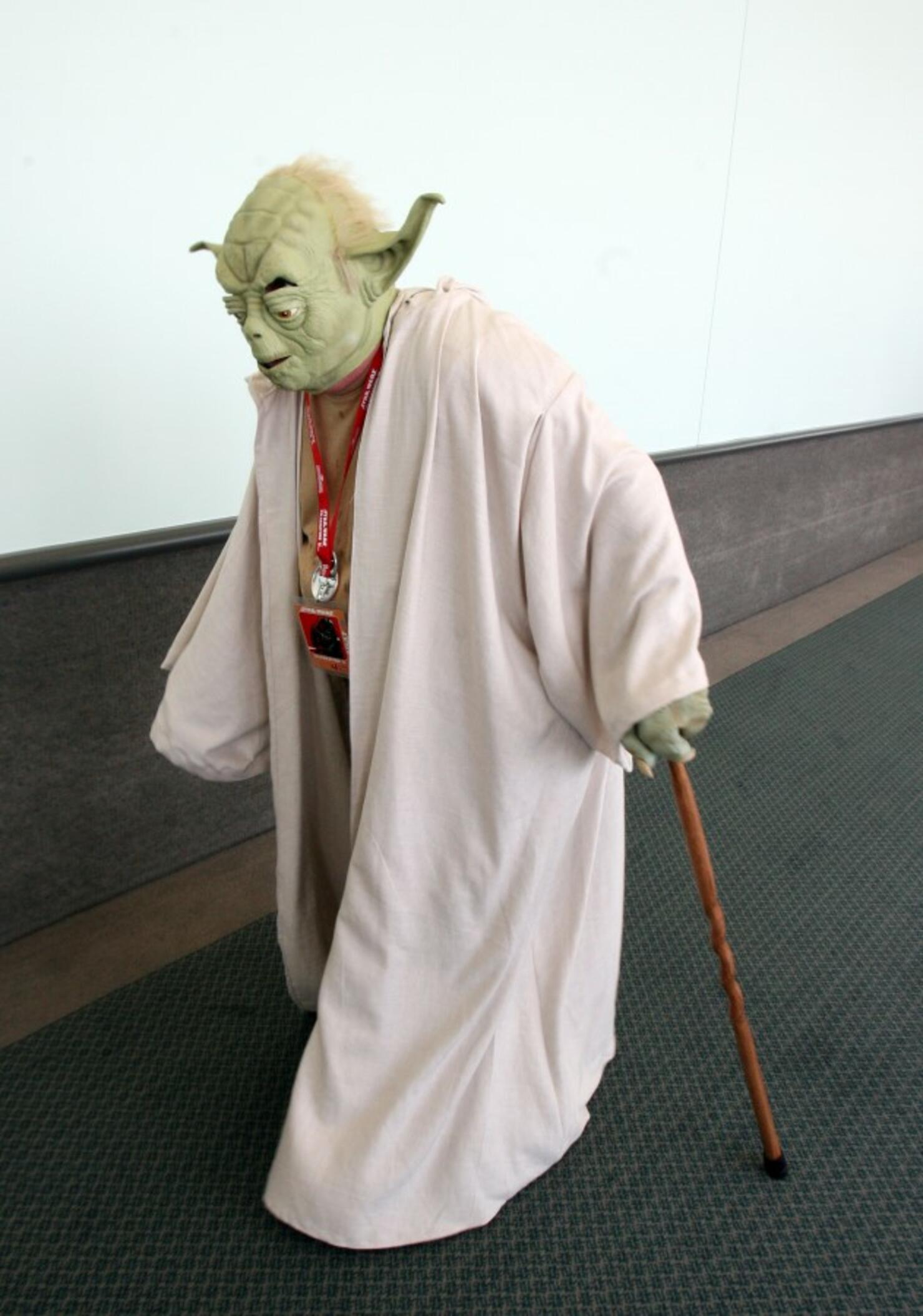 Star Wars fan arrives at the "Star Wars