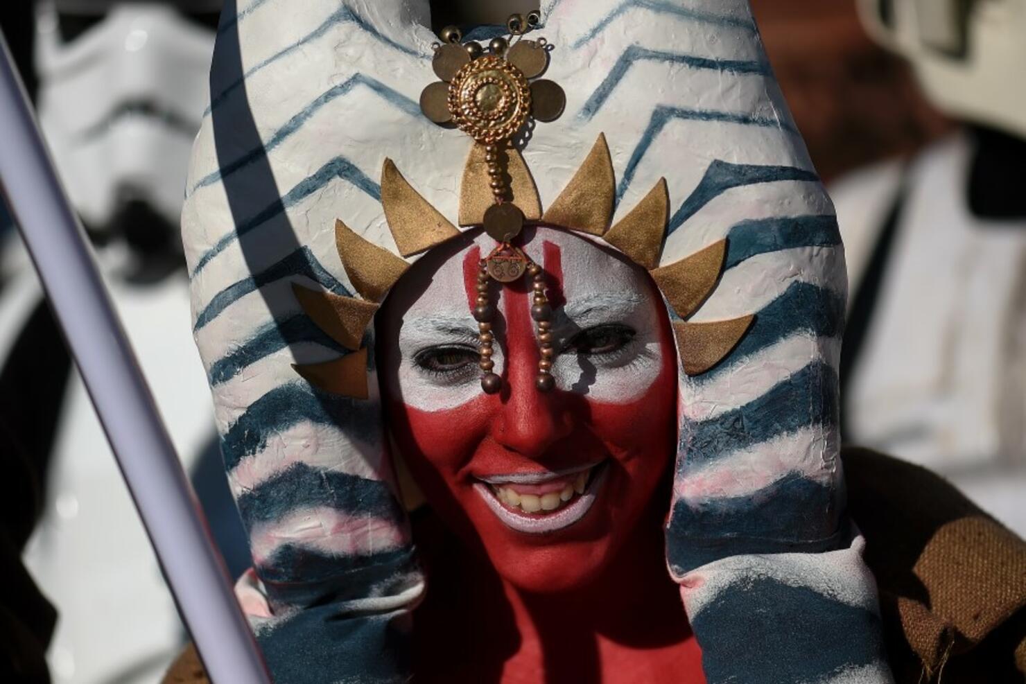 SPAIN-CINEMA-STAR WARS-FANS-PARADE