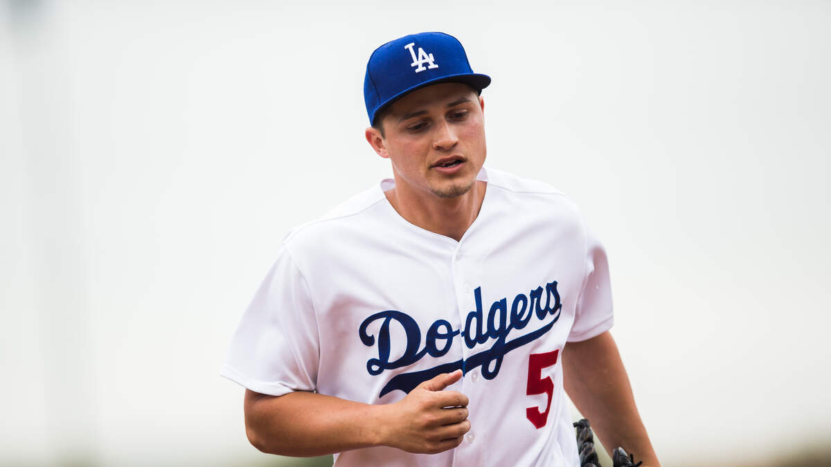 Cody Bellinger, Corey Seager and Justin Turner Los Angeles Dodgers