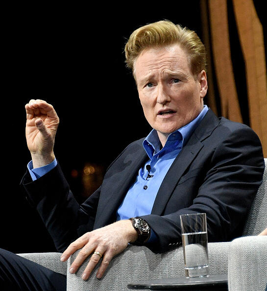 SAN FRANCISCO, CA - OCTOBER 19:  Television host, Conan O'Brien, speaks onstage during 