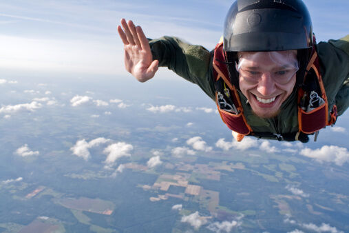 Amazing!  This WWII Vet Checks Skydiving Off Bucket List At 102