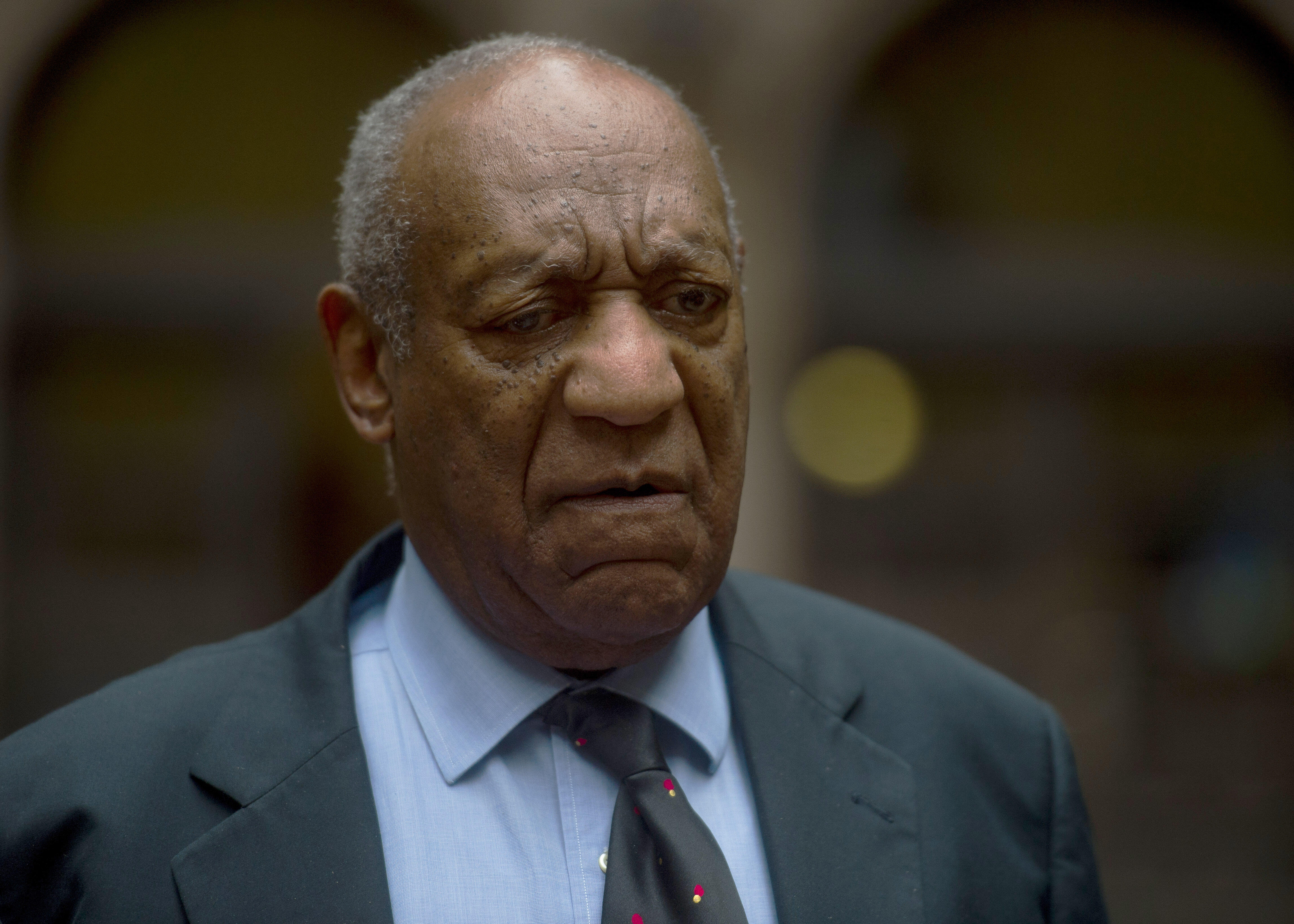 PITTSBURGH, PA - MAY 24:  Bill Cosby speaks to the media as he leaves the Allegheny County Courthouse May 24, 2017 in Pittsburgh, Pennsylvania. Jury selection entered day three in Cosby's trial on sexual assault charges.  (Photo by Nate Smallwood-Pool/Get