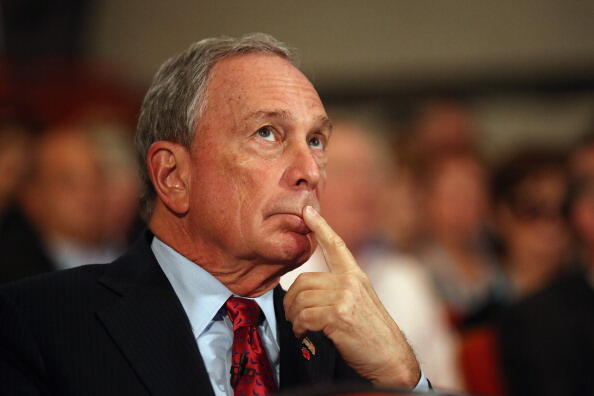 BIRMINGHAM, ENGLAND - OCTOBER 10:  Michael Bloomberg, the Mayor of New York City,  looks on before delivering his speech to delegates on the last day of the Conservative party conference, in the International Convention Centre on October 10, 2012 in Birmi