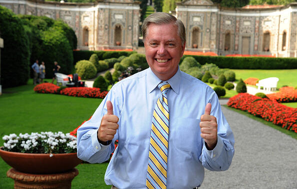 COMO, ITALY - SEPTEMBER 02:  Lindsey Graham senator in the United States for South Carolina poses during Ambrosetti International Forum on September 2, 2016 in Cernobbio near Como, Italy. 'Intelligenge on the world, Europe, and Italy' is the title of the workshop of the 42th edition of the Ambrosetti International Economy Forum.  (Photo by Pier Marco Tacca/Getty Images)