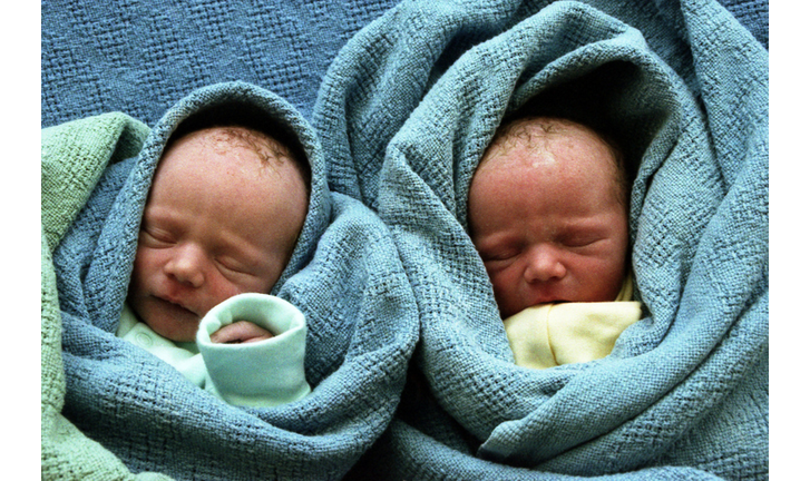Twin Babies Sleeping