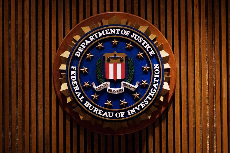 A crest of the Federal Bureau of Investigation is seen 03 August 2007 inside the J. Edgar Hoover FBI Building in Washington, DC. AFP PHOTO/Mandel NGAN (Photo credit should read MANDEL NGAN/AFP/Getty Images)