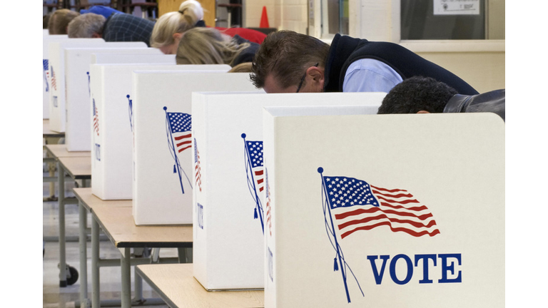 Voters cast their ballots on Election Da