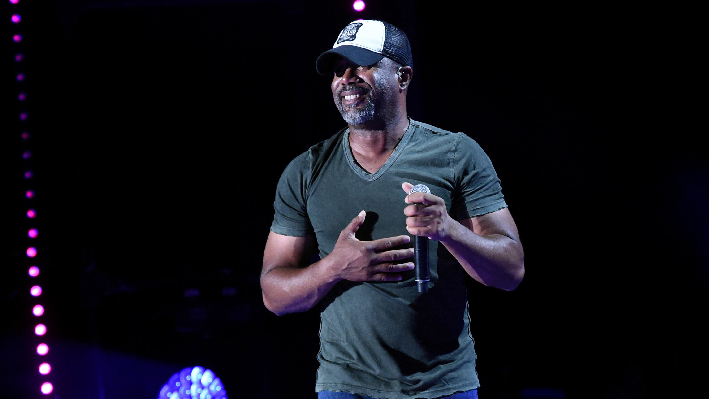 NASHVILLE, TN - JUNE 11:  (EDITORIAL USE ONLY)  Singer-songwriter Darius Rucker performs onstage during day 4 of the 2017 CMA Music Festival on June 11, 2017 in Nashville, Tennessee.  (Photo by Rick Diamond/Getty Images)