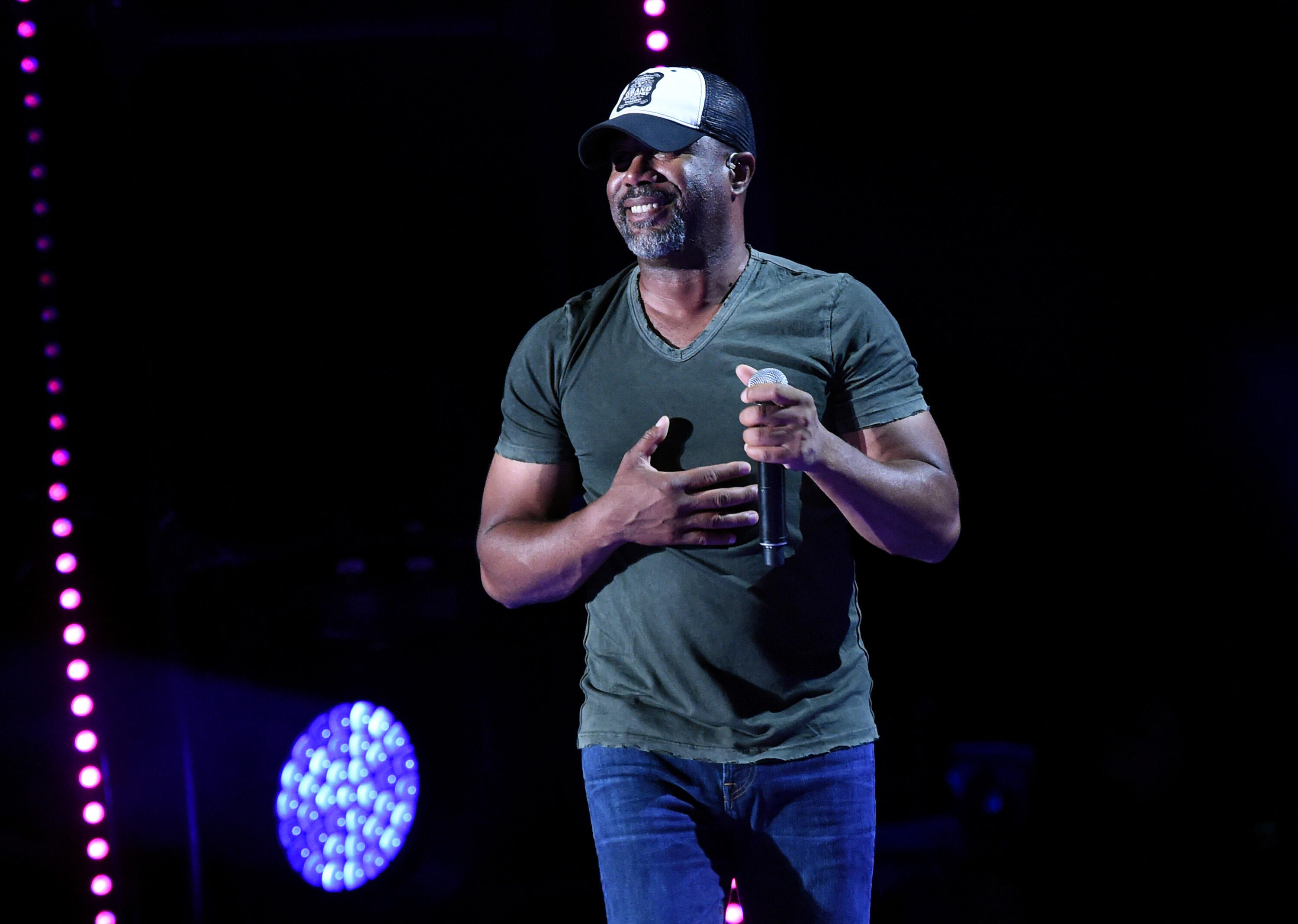 NASHVILLE, TN - JUNE 11:  (EDITORIAL USE ONLY)  Singer-songwriter Darius Rucker performs onstage during day 4 of the 2017 CMA Music Festival on June 11, 2017 in Nashville, Tennessee.  (Photo by Rick Diamond/Getty Images)