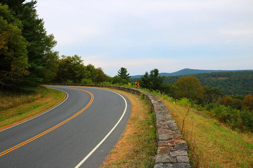 Road Amidst Trees Against Sky