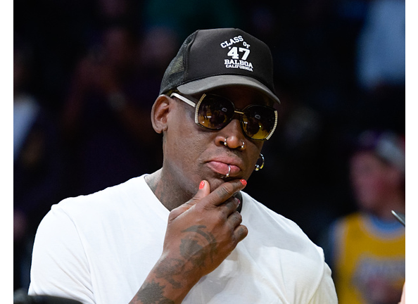 Celebrities At The Los Angeles Lakers Game