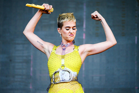 CARSON, CA - MAY 13:  Katy Perry performs onstage during 102.7 KIIS FM's 2017 Wango Tango at StubHub Center on May 13, 2017 in Carson, California.  (Photo by Rich Fury/Getty Images)