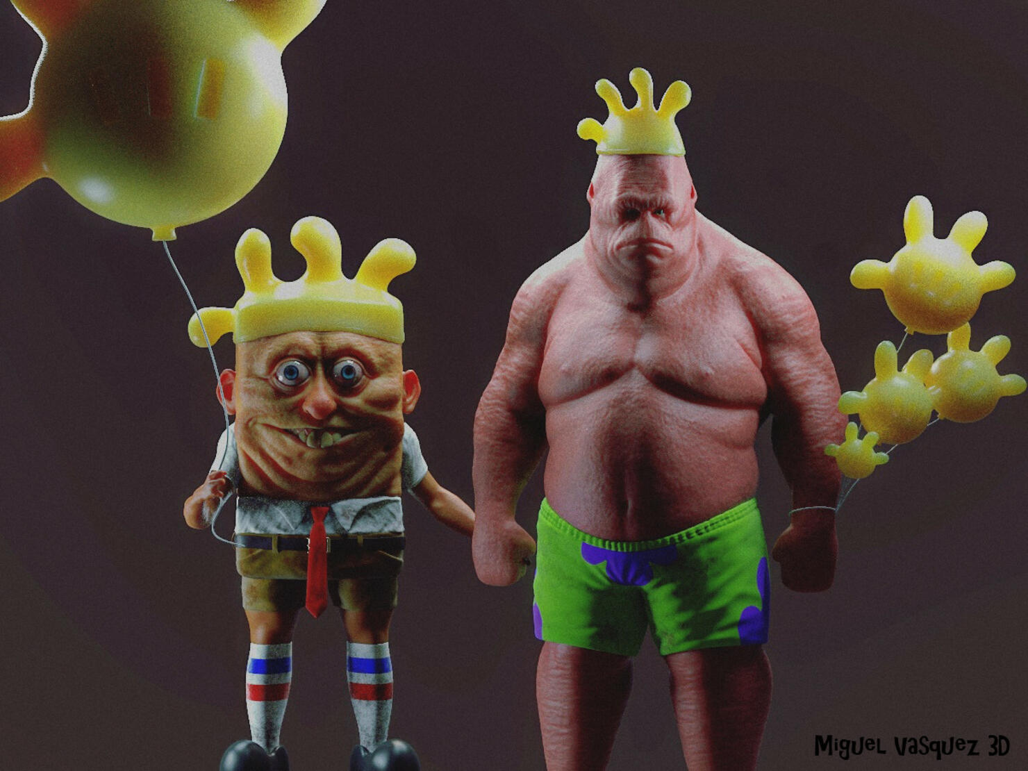 Artists Renderings Of Spongebob Characters As Humans Will Haunt You Iheart 0416