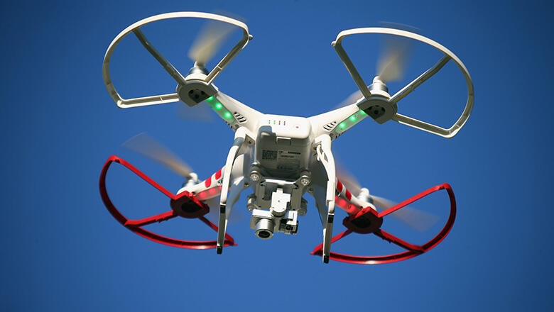 OLD BETHPAGE, NY - SEPTEMBER 05:  A drone is flown for recreational purposes in the sky above Old Bethpage, New York on September 5, 2015.  (Photo by Bruce Bennett/Getty Images)