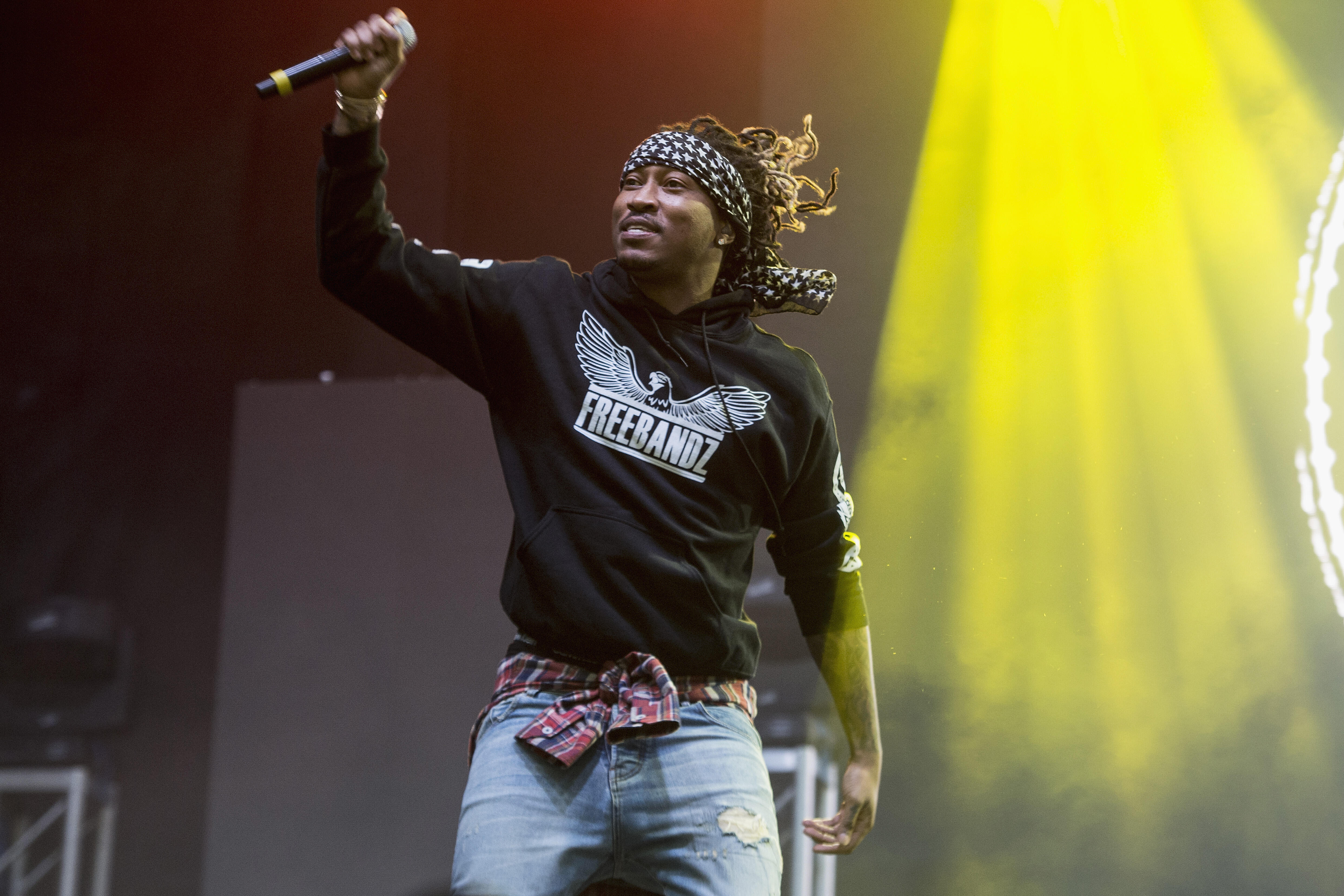 NEW ORLEANS, LA - MARCH 12:  Rapper Future performs during the 2016 Buku Music + Arts Project on March 12, 2016 in New Orleans, Louisiana.  (Photo by Erika Goldring/Getty Images)