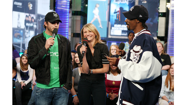 MTV TRL Presents Cameron Diaz, Ashton Kutcher & Snoop Dogg