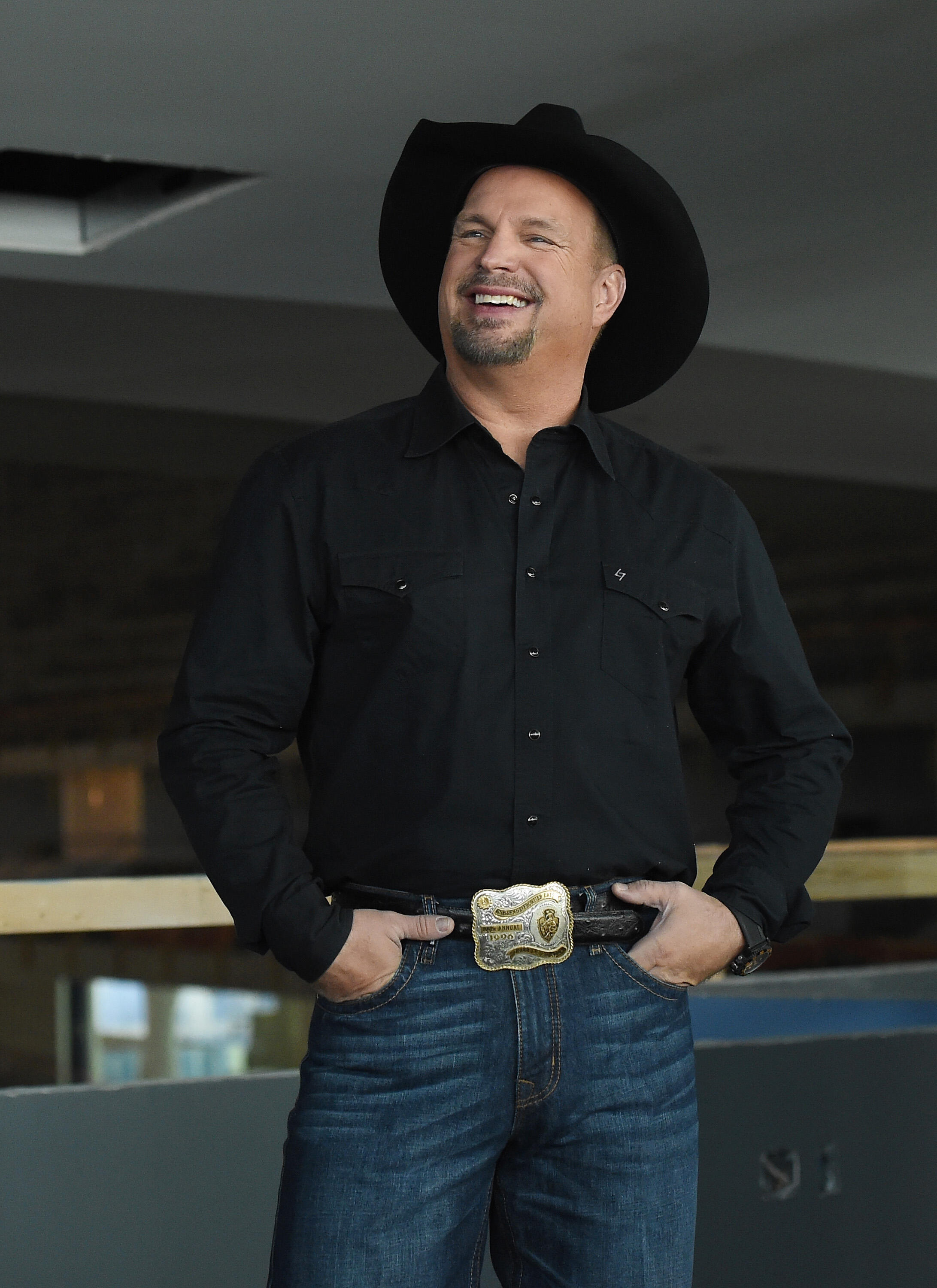 LAS VEGAS, NV - DECEMBER 03:  Singer/songwriter Garth Brooks smiles during a news conference to discuss plans for his upcoming concerts at the new Las Vegas Arena on December 3, 2015 in Las Vegas, Nevada. The Las Vegas Arena is scheduled to open in April 