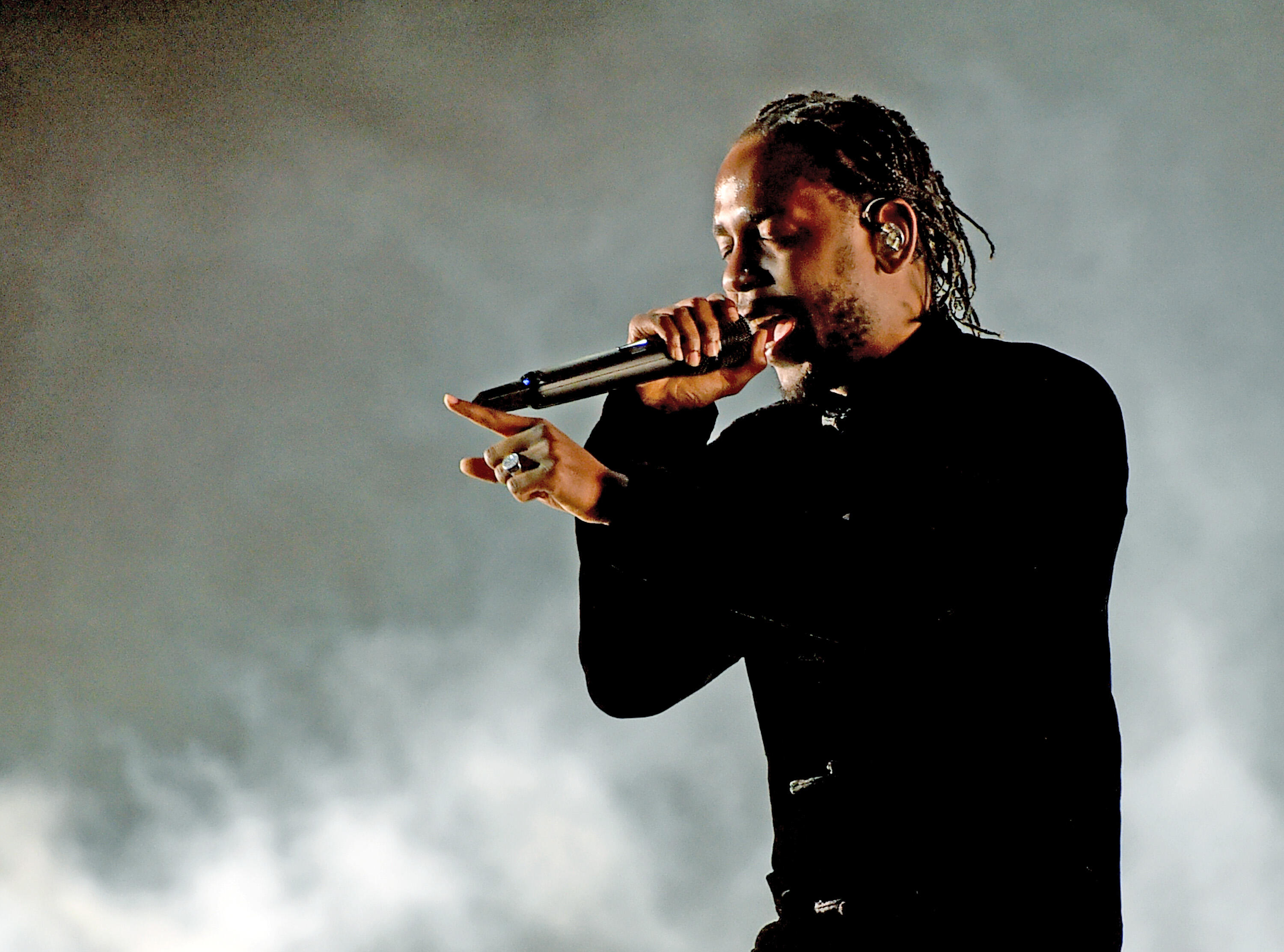 INDIO, CA - APRIL 23:  Kendrick Lamar performs on the Coachella Stage during day 3 (Weekend 2) of the Coachella Valley Music And Arts Festival on April 23, 2017 in Indio, California.  (Photo by Kevin Winter/Getty Images for Coachella)