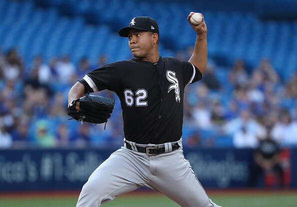 TORONTO, ON - JUNE 16: Jose Quintana #62 of the Chicago White Sox delivers a pitch in the first inning during MLB game action against the Toronto Blue Jays at Rogers Centre on June 16, 2017 in Toronto, Canada. (Photo by Tom Szczerbowski/Getty Images)