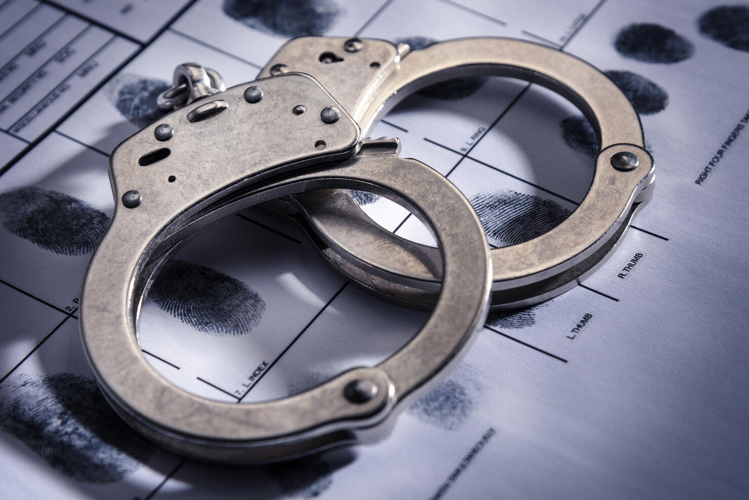 Handcuffs, Fingerprints Getty