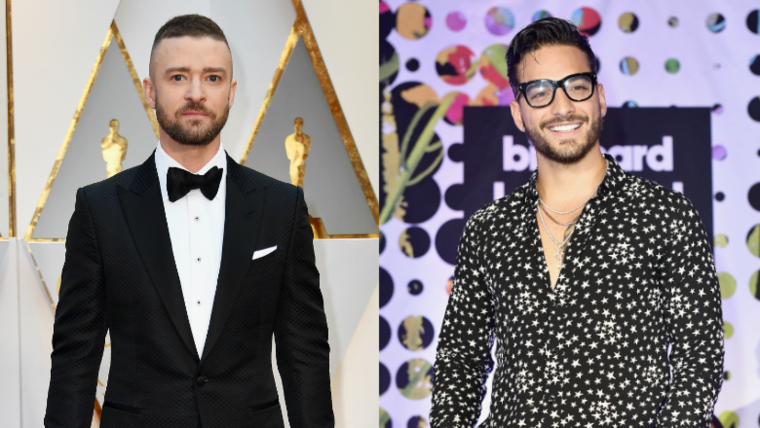 Spotted: Justin Timberlake + Maluma Meet At The Empire State Building