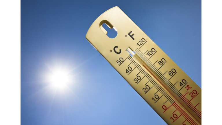 Hot weather thermometer Getty RF