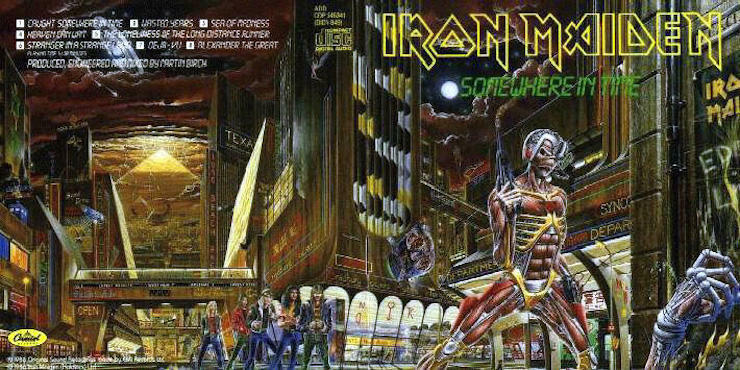 32 Hidden References on Iron Maiden's Somewhere In Time Cover | iHeart