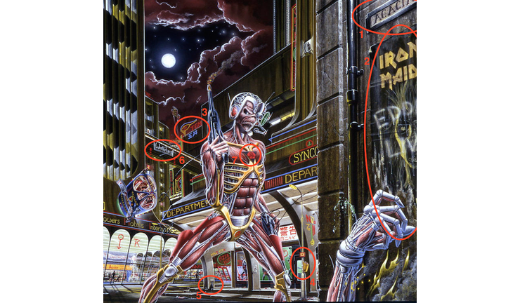 32 Hidden References on Iron Maiden's Somewhere In Time Cover