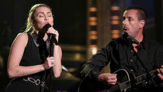 Miley Cyrus Sings Dido Cover With Adam Sandler In Light Of Vegas Shooting