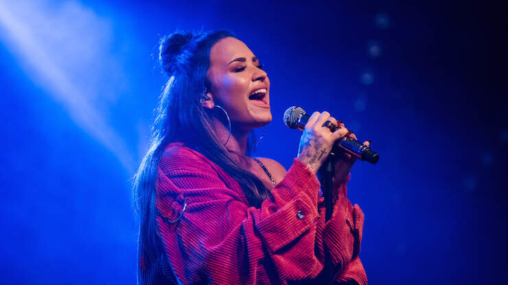 Demi Lovato Gets Honest & Candid During iHeartRadio Album Release Party