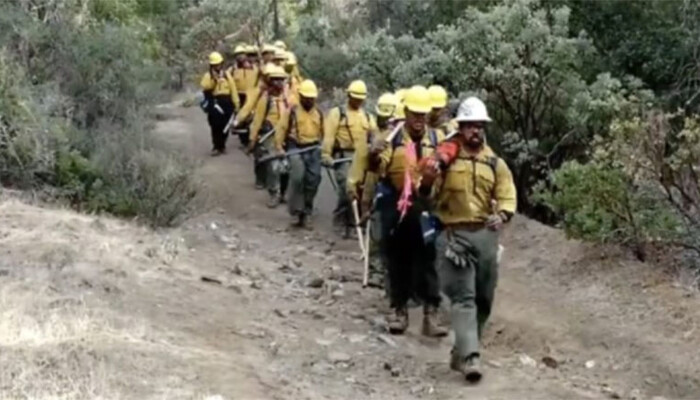 Firefighters Sing Stirring Hymn as They March in to Battle Wildfires on STAR 94.1