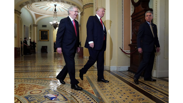 President Trump Meets With GOP Senators During Their Weekly Policy Meetings