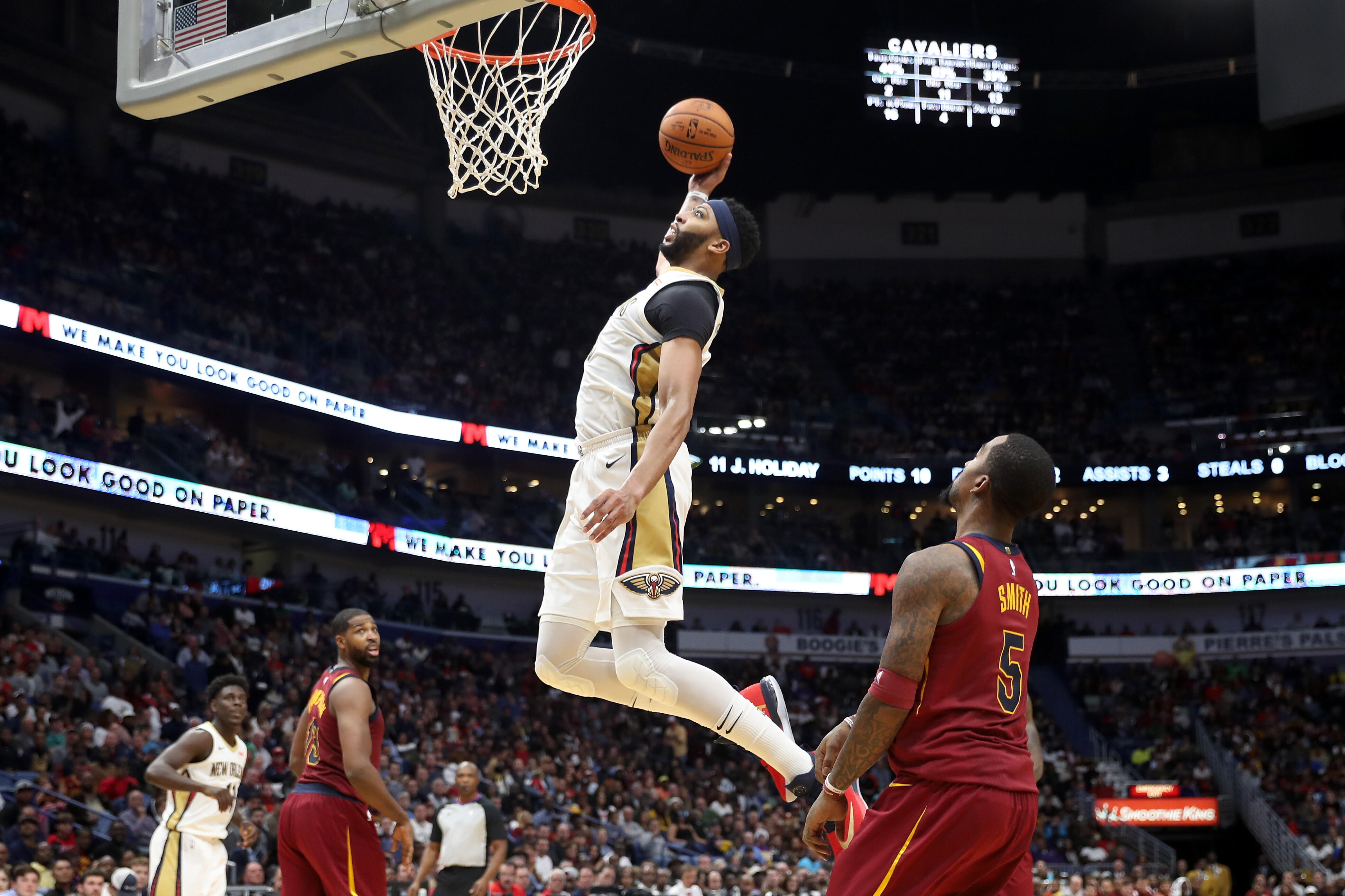 Pelicans Romp Past Cavaliers, 123-101 - Thumbnail Image
