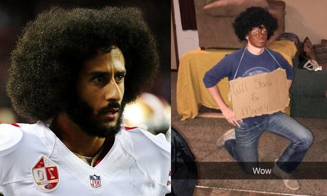 Man in blackface mocking Colin Kaepernick NFL protests causes