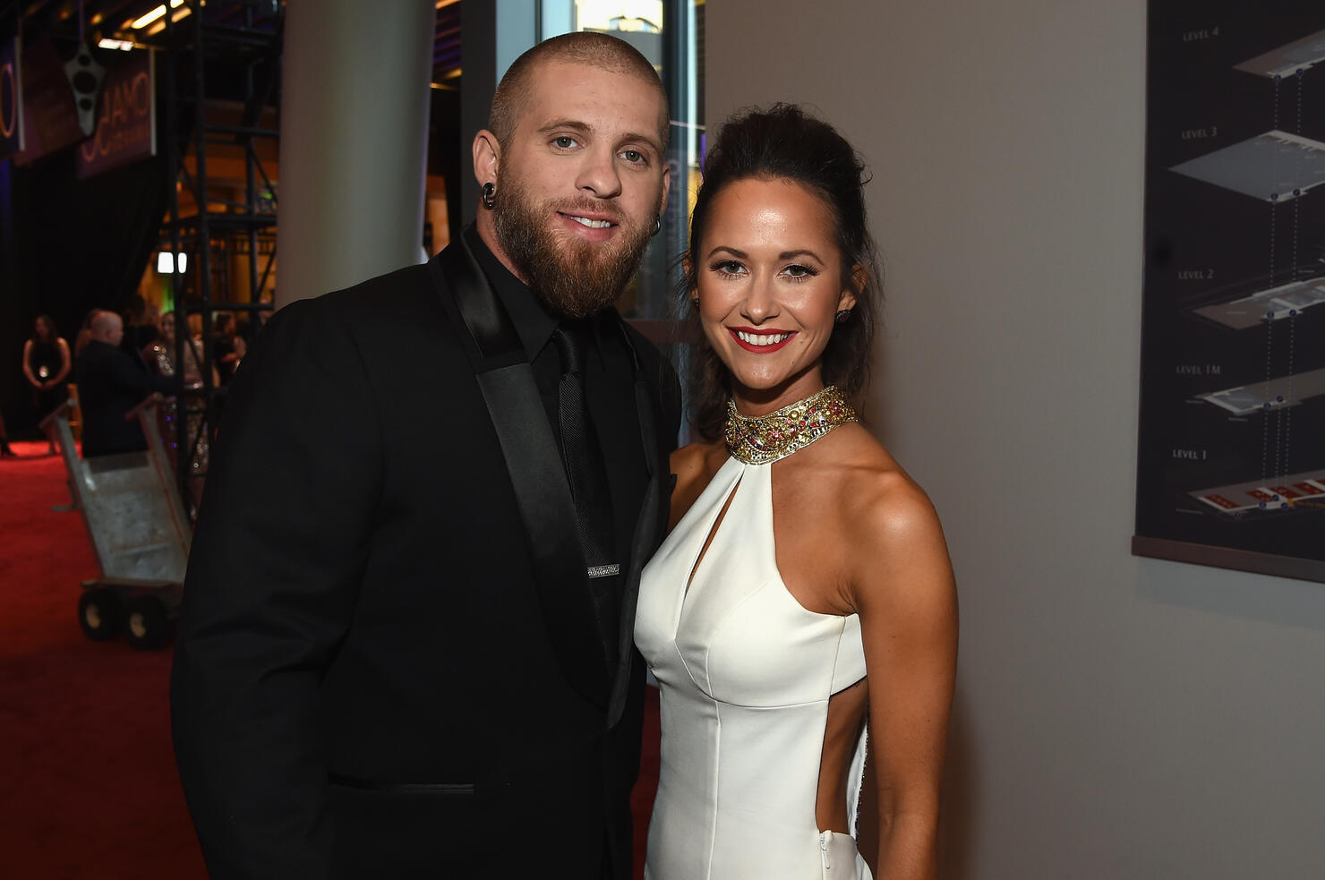 Brantley Gilbert and Amber Cochran The 50th Annual CMA Awards - Arrivals