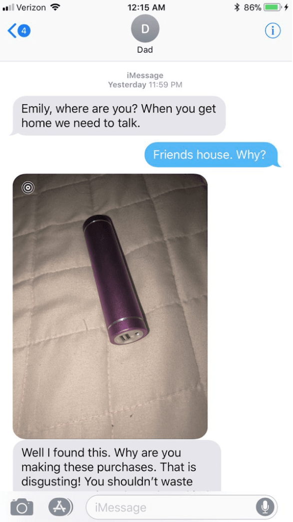 Dad Thinks Hes Found Daughters Sex Toy, Awkward Texts Reveal Hes Way Off iHeart picture image