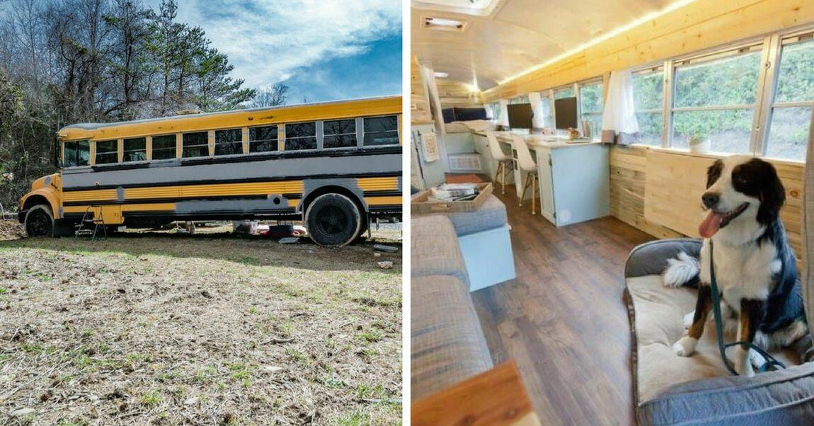 They Converted A School Bus Into A Home, Now They're On An Epic ...