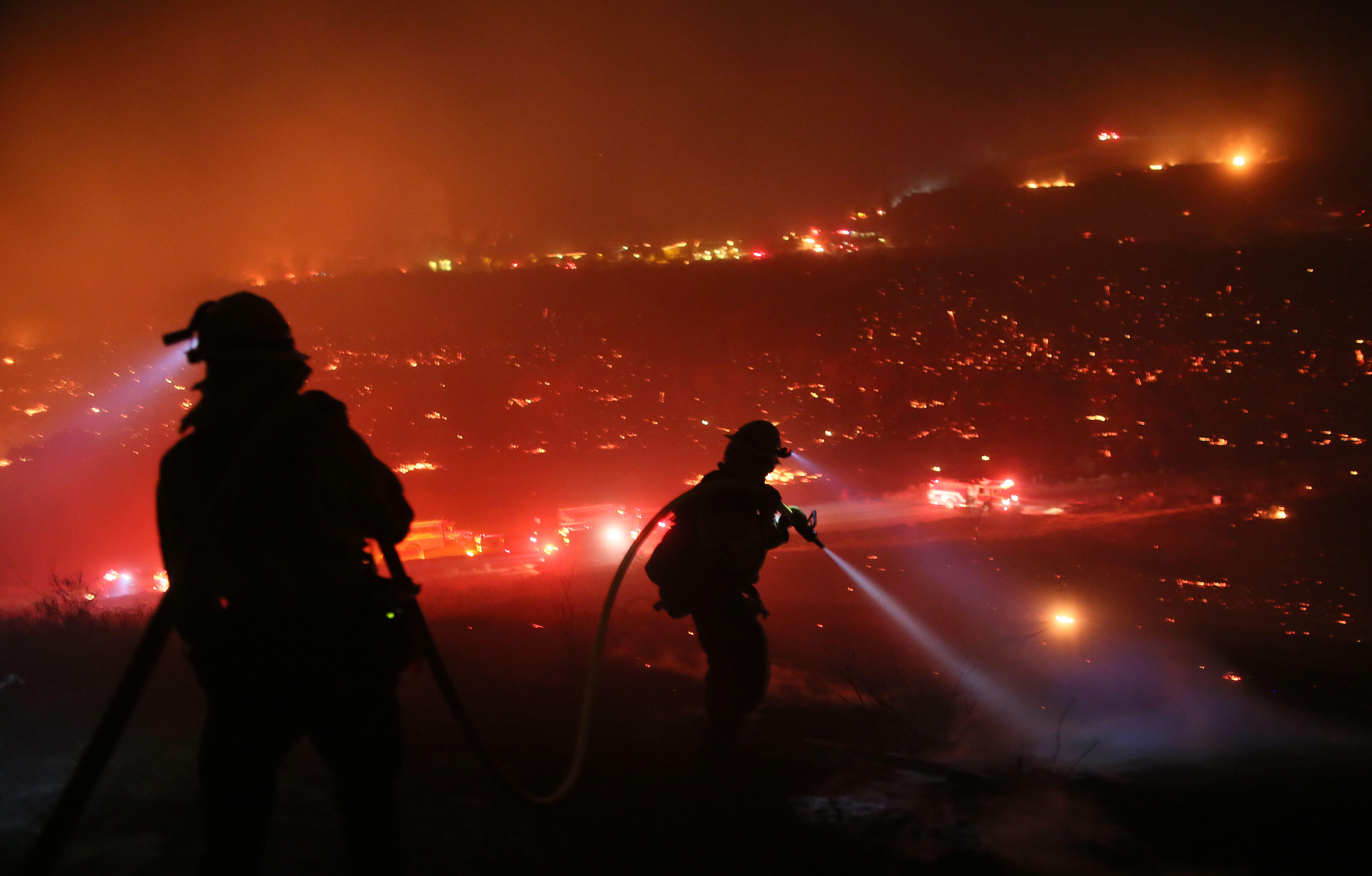 Wind-Whipped Fire Tears Across North County - Thumbnail Image