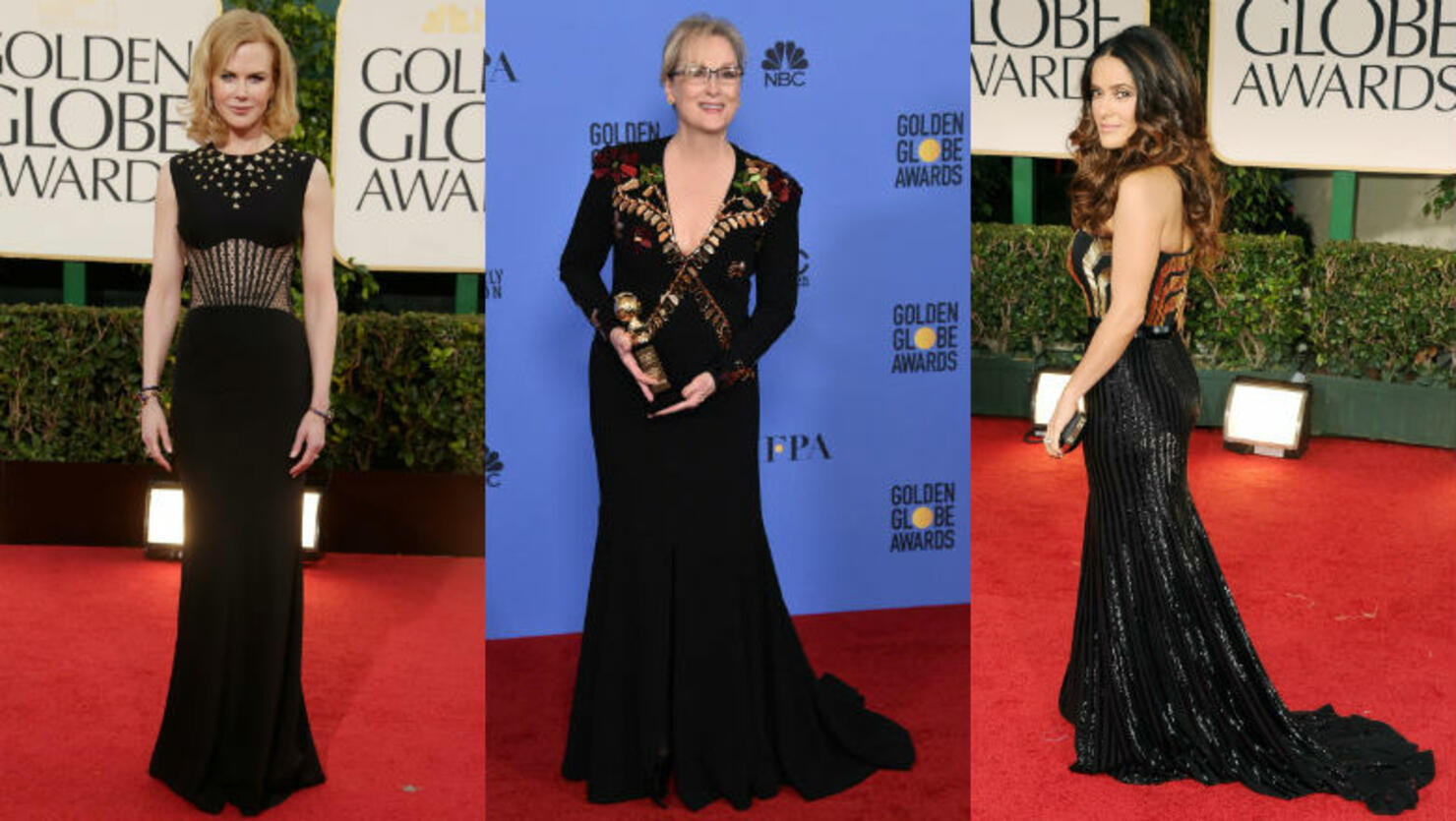 Golden Globes, Black Dresses