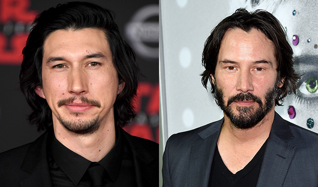 The Internet Is Convinced That Adam Driver And Keanu Reeves Are The ...