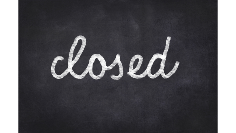 Closed on Blackboard Getty RF