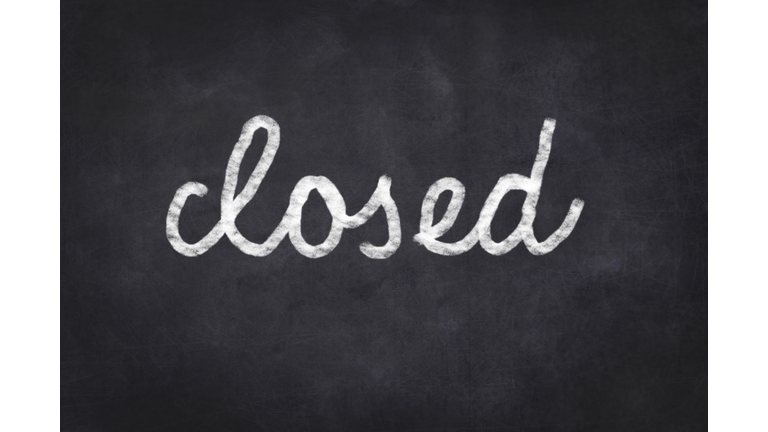 Closed on Blackboard. (Getty Images)