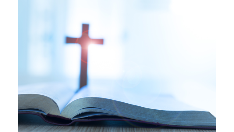 Bible and cross Getty