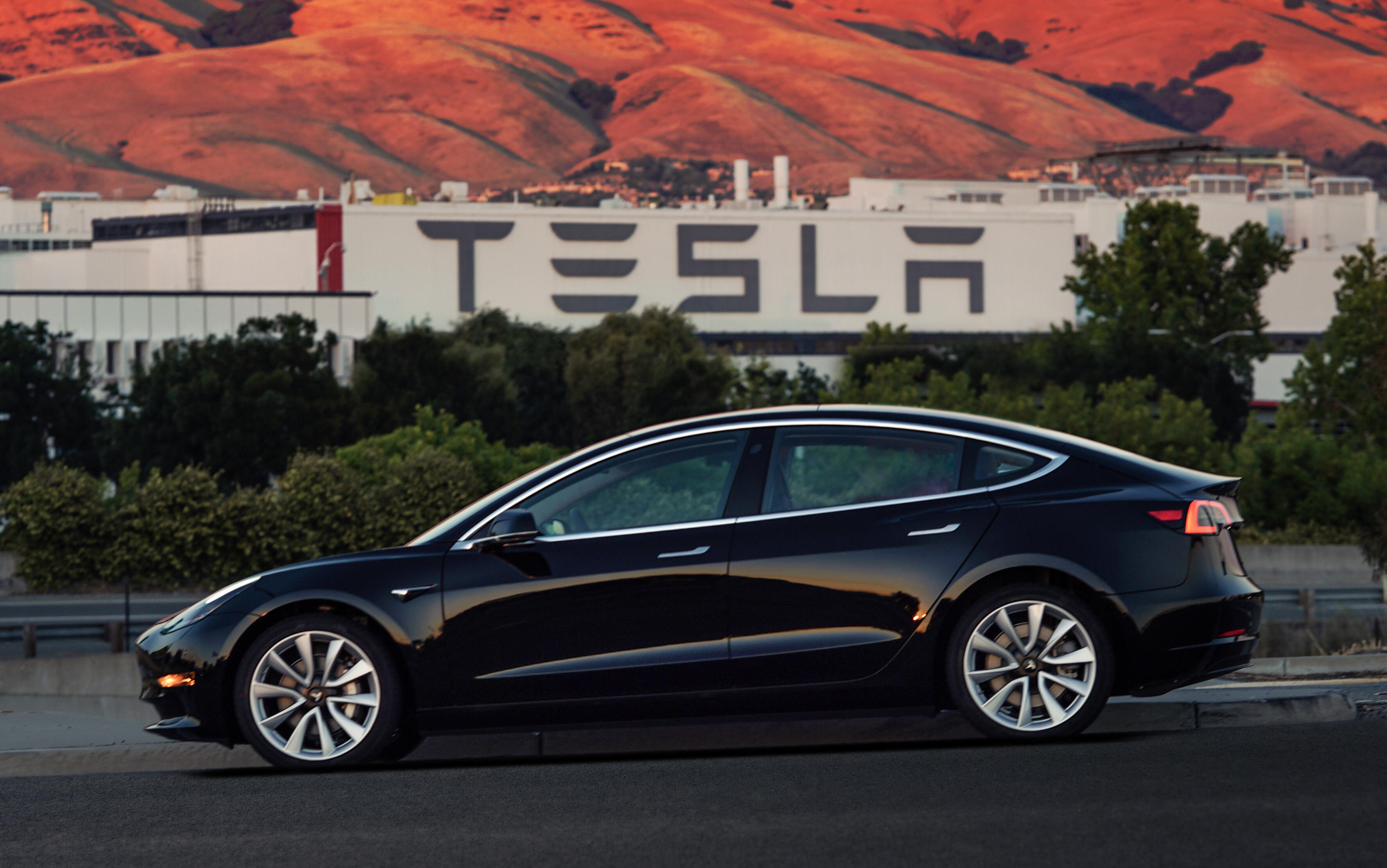 The New Tesla Model 3 Electric Car Is Now On Display In Scottsdale
