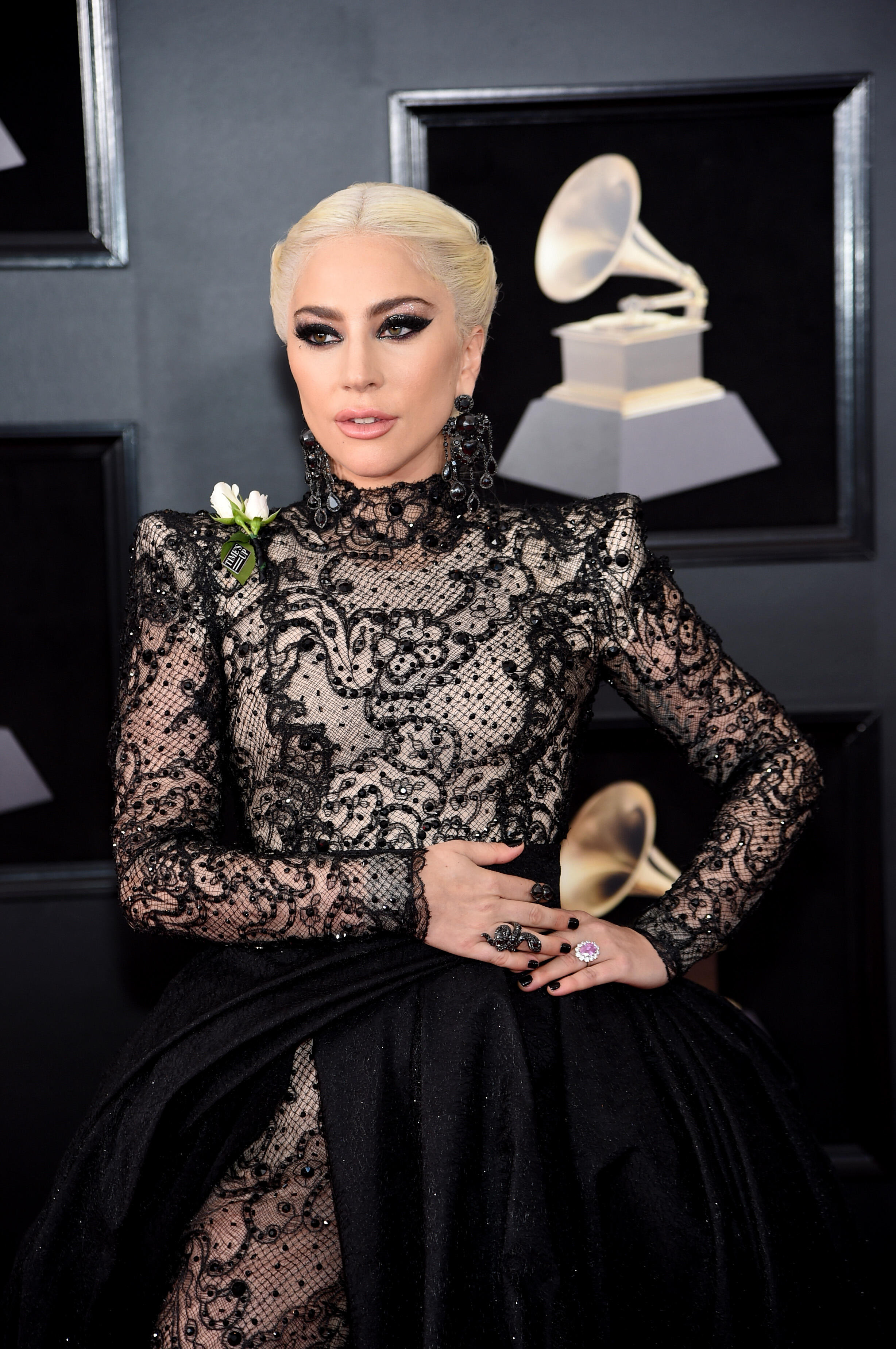 Lady Gaga Shows Off Reported (and Huge!) Engagement Ring at 2018