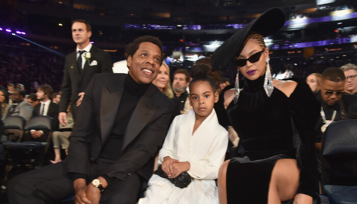 Watch Blue Ivy Adorably Tell Beyonce, Jay-Z to Be Quiet During Grammys  on Channel 933