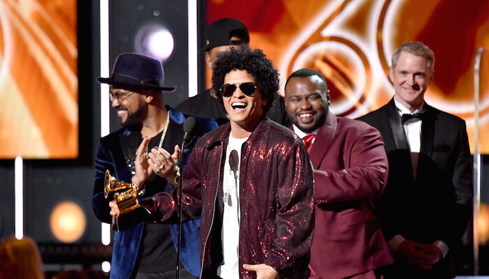Bruno Mars Sweeps 2018 Grammys with 7 Wins on Channel 933