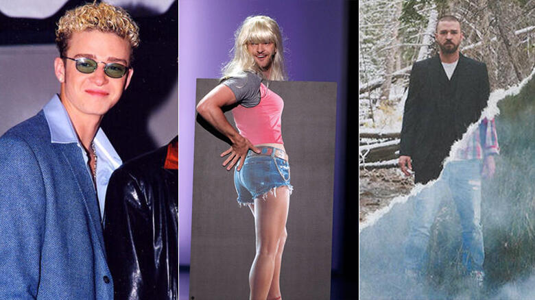 Justin Timberlake Hair Evolution